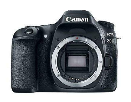 Canon EOS 80D Digital SLR 24.2 MP Solo corpo fotocamera con sensore APS-C, 7 fps, Dual Pixel CMOS AF - Nero