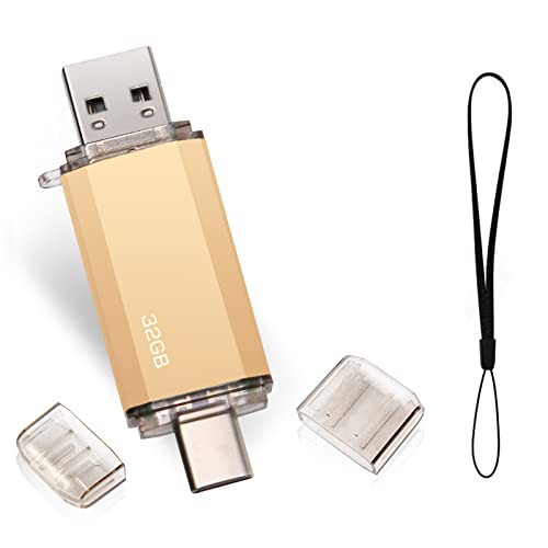 Chiavetta USB Tipo C 32GB, 2 en 1 Pendrive USB 2.0 32 GB Mini USB C...