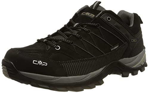 CMP Uomo Rigel Low Trekking Shoes Wp Scarpe da Trekking, Nero Black Grey, 45 EU