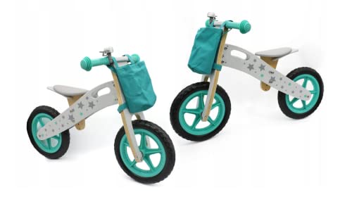 COIL Wooden Balance Bike, 1 – 5 anni, in legno, per bambini, 3 in 1, cresce con il vostro bambino, bici da studio a partire da 1 anno, bicicletta di equilibrio, in legno (verde)