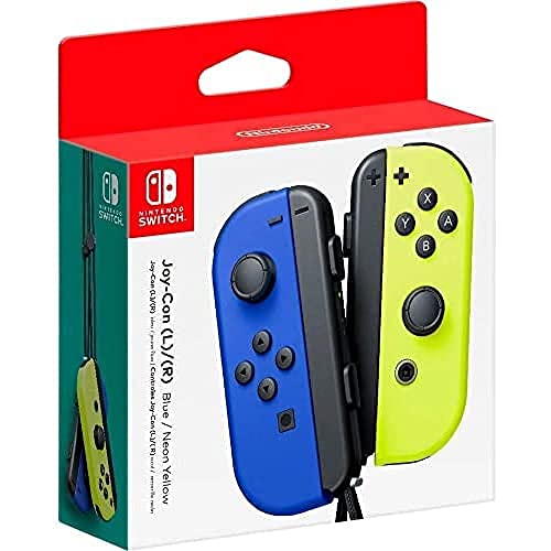 Coppia di controller Joy-Con per Nintendo Switch, colore: blu sinistro destro giallo fluorescente [videogioco]