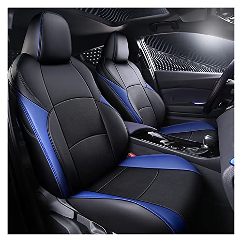Coprisedili personalizzati Coperture sedili per auto in pelle, cuoio di cuscino per autoveicoli impermeabile antiscivolo in similpelle, per Toyota C-HR Chr Accessori per auto ( Color Name : Blue )