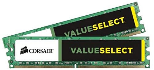 Corsair CMV8GX3M2A1333C9 Value Select Memoria per Desktop Mainstream da 8 GB (2x4 GB), DDR3, 1333 MHz, CL9, 1.5 Volt