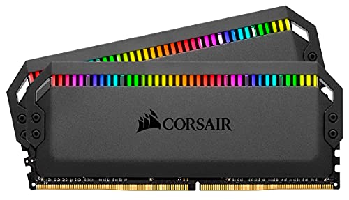 Corsair Dominator Platinum RGB Memoria 32GB DDR4 (PC4-28800) C18 1.35 V Ottimizzato per AMD Ryzen, 3600 MHz, 2 x 16 GB, Nero