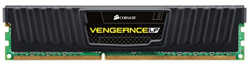 Corsair Vengeance Memoria RAM, 8 GB, DDR3, 240-pin DIMM, PC3-12800, 1600 MHz, con Supporto XMP 1.3, Nero (Black)