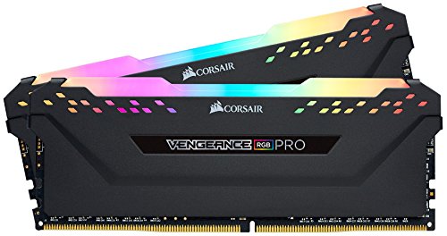 Corsair Vengeance RGB PRO 16 GB (2x8 GB) DDR4 2666MHz C16 XMP 2.0 Kit di Memoria Illuminato RGB LED Entusiasta, Nero