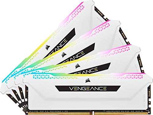 CORSAIR VENGEANCE RGB PRO SL 32GB (4x8GB) DDR4 3200 (PC4-25600) C16 1.35V - Bianco