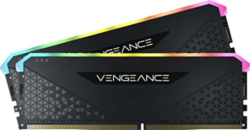 Corsair Vengeance RGB RS 64GB (2 x 32 GB), DDR4 3600MHz C18 Memoria per Desktop (Illuminazione RGB Dinamica, Tempi di Risposta Stretti, Compatibile con Intel & AMD 400 500 Series), Nero