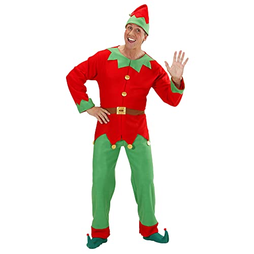 Costume da Elfo aiutante di Babbo Natale uomo donna taglia S