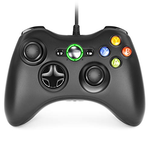 Dhaose Xbox 360 Game Controller, Wired Game Controller Gamepad Controller Cablato USB, Joystick, Joypad Compatibile per Microsoft Xbox 360 Slim PC Windows  7 8 8.1 10