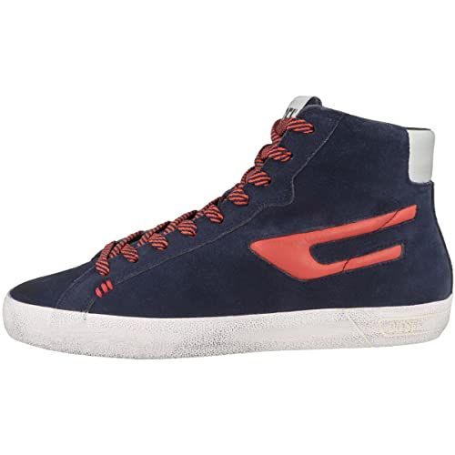 Diesel Sneaker mid S-Leroji Mid X da uomo, Insignia Blue Red Alert Y02970 P3703 H9223, 39 EU