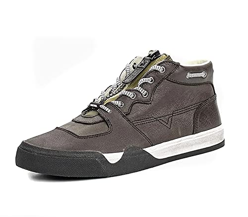 DIESEL Sneakers Uomo GRINDD S-GRINDD Mid Zip (Black, Numeric_40)
