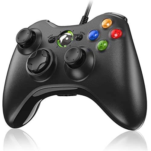 Diswoe Controller per Xbox 360, PC Controller Xbox 360 Controller Wired Controller per Xbox 360 Xbox 360 Slim PC Win7 8 10 XP Xbox 360 Joystick Gamepad con cavo USB
