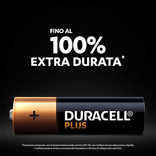 Duracell - Plus AA, Batterie Stilo Alcaline, confezione da 12, 1.5 ...