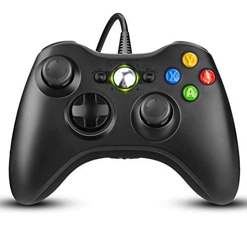 ETPARKK Controller per PC, Xbox 360 Game Controller, Wired Controller Compatibile per Xbox 360 Xbox 360 Slim, USB Wired Joystick per PC(Windows 7 8   8.1 10   XP Vista)