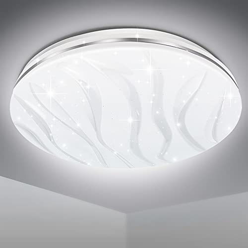 EXTRASTAR LED Plafoniera 24W 1900LM Bianco 6500K, Lampada a soffitt...