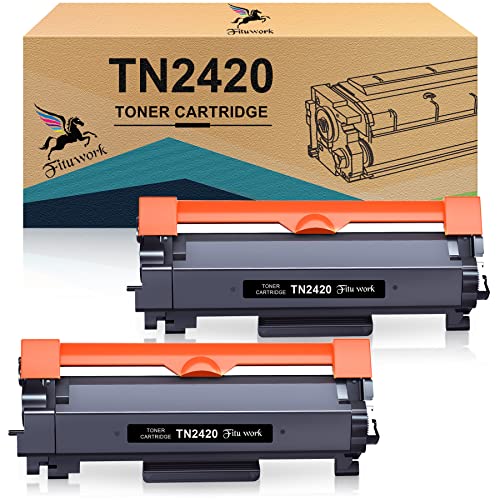 FITU WORK TN2420 TN2410 Cartucce Toner Compatibili per Brother TN24...