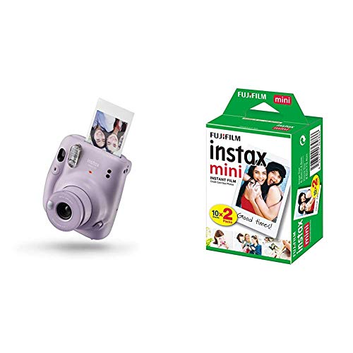 Fujifilm instax mini 11, Fotocamera a Sviluppo Istantaneo, Modalità Selfie, Esposizione Automatica, Foto Formato mini 62 x 46 mm, Pellicola, Viola (Lilac Purple)