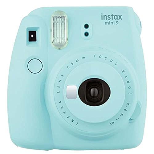 Fujifilm instax mini 9 Ice Fotocamera per Stampe, Formato 62 x 46 mm, Compatibile con pellicola fujifilm instax mini, Azzurro