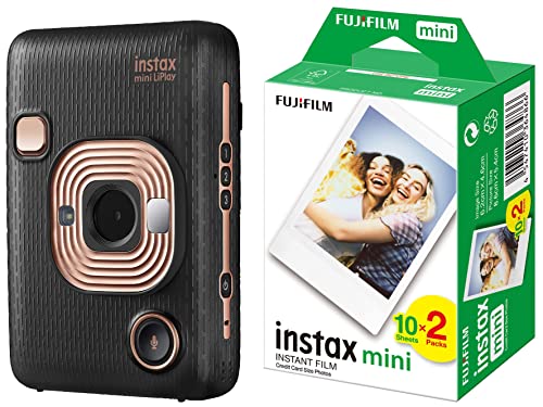 Fujifilm instax mini LiPlay Elegant Black Fotocamera Ibrida Istanta...