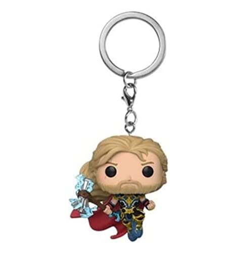 Funko POP Keychain: Thor Love & Thunder - Thor, Multicolore, One Si...