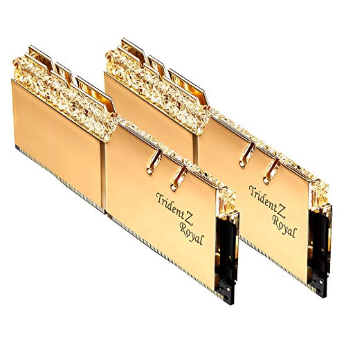 G.SKILL 32GB DDR4 Trident Z Royal Oro 3200 MHz PC4-25600 CL16 1.35 v Dual Channel Kit (2x16GB)