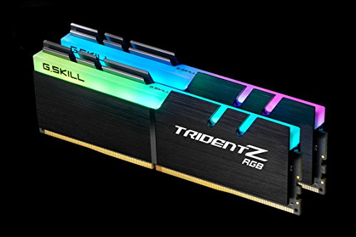 G.Skill compatible Trident Z RGB für AMD Ryzen, DDR4-3200, CL14-16 GB Dual-Kit, schwarz