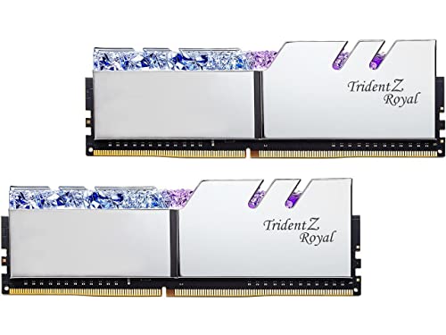 G.Skill Trident Z Royal Series 32 GB (2 x 16 GB) SDRAM DDR4 a 288 pin 4000 (PC4-32000) CL18-22-22-42 1,40 V modello di memoria desktop a doppio canale F4-4000C18D-32GTRS