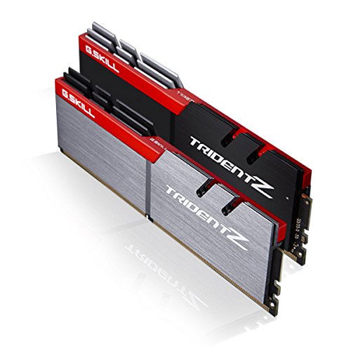 G.SKILL TridentZ Memoria per computer, DDR4 SDRAM, 32GB (8GBx4), 3200MHz, Grey, Black, Red