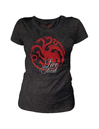 GAME OF THRONES - T-Shirt Targaryen Fire & Blood - GIRL (L)