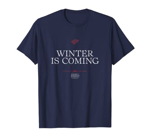 Game of Thrones Winter is Coming Text Maglietta