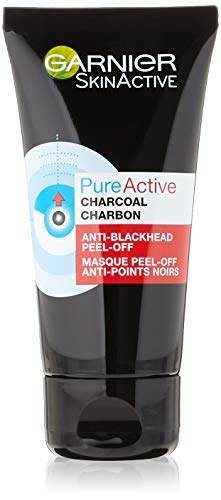 Garnier SkinActive Pure Active - Maschera Peel-Off anti-punti neri, per pelli grasse e imperfezioni, 50 ml