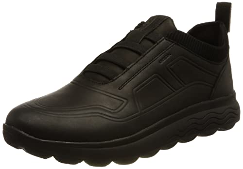 Geox Uomo U Spherica F Sneakers Uomo, Nero (Black), 45 EU