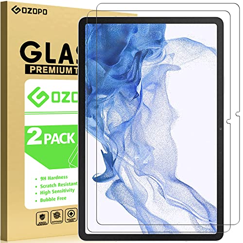 GOZOPO Pellicola Protettiva per Samsung Galaxy Tab S7  Galaxy Tab S8 11 Pollici, [Resistente ai Graffi] Pellicola in Vetro Temperato Galaxy Tab S7 S8 da 11  SM-T870  T875  X700  X706