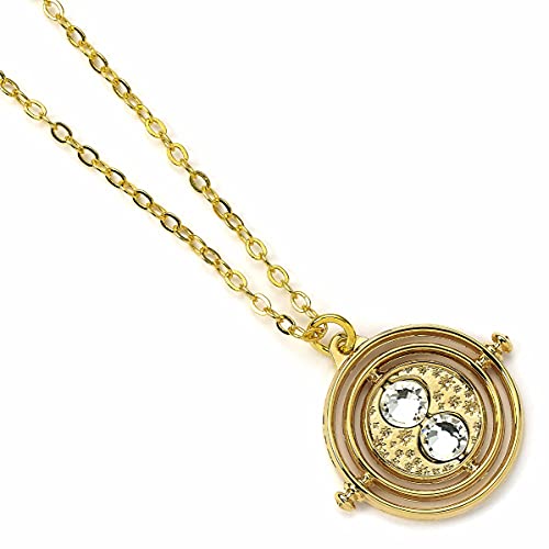 HARRY POTTER Carat Shop The Pendant & Necklace Fixed Time Turner (Gold Plated), Zinco, Oro, One Size
