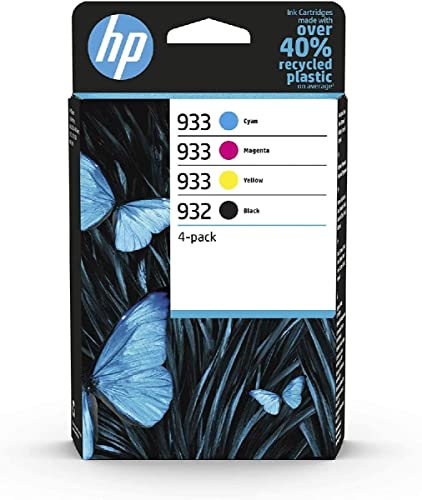 HP 932 933 4-pack Black Cyan Magenta Yellow Original Ink Cartridges