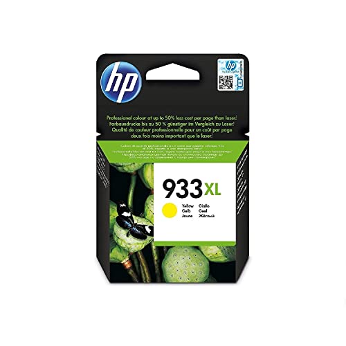 HP 933XL Giallo, CN056AE, Cartuccia Originale HP ad Alta Capacità da 825 pagine, Compatibile con Stampanti HP OfficeJet 6100, 6600, 6700, 7110, 7510, 7610 e 7612