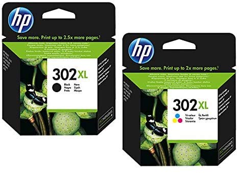HP - Cartuccia d’inchiostro originale F6U66AE per HP 302, HP302 per HP Envy 5540, ca. 190 pagine   5%, colore: Nero (10) 2x XL Tintenpatrone - Black + Color