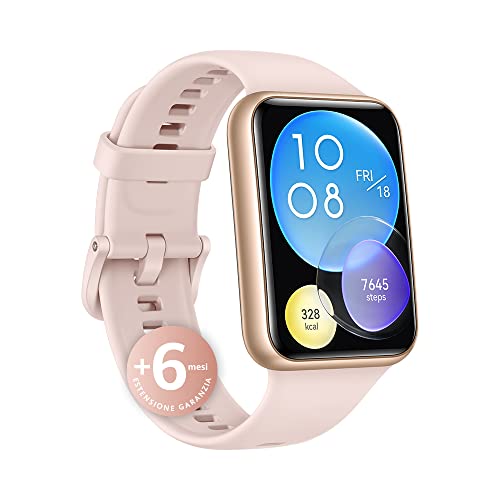 HUAWEI WATCH FIT 2 Smartwatch, Display FullView da 1,74 , Chiamate Bluetooth al polso, Monitoraggio della salute 24h, SpO2, GPS, Allenamenti guidati, +6 mesi estensione di garanzia, Sakura Pink