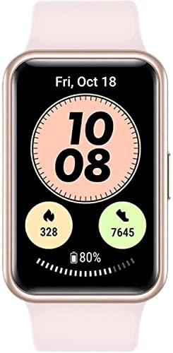 HUAWEI WATCH FIT Smartwatch, Display AMOLED da 1.64 , Animazioni Quick-Workout, Durata della Batteria 10 Giorni, 96 Modalità di Allenamento, GPS Integrato, 5ATM, Monitoraggio del Sonno, Pink