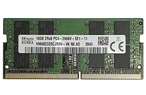 Hynix 16 GB (1 x 16 GB) DDR4 Sodimm 2666 MHz 260 pin PC4-21300 hma82gs6cjr8n-vk