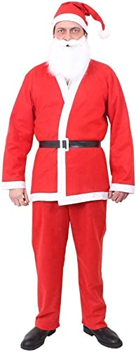I LOVE FANCY DRESS LTD Costume da Babbo Natale da uomo, 5 pezzi, co...