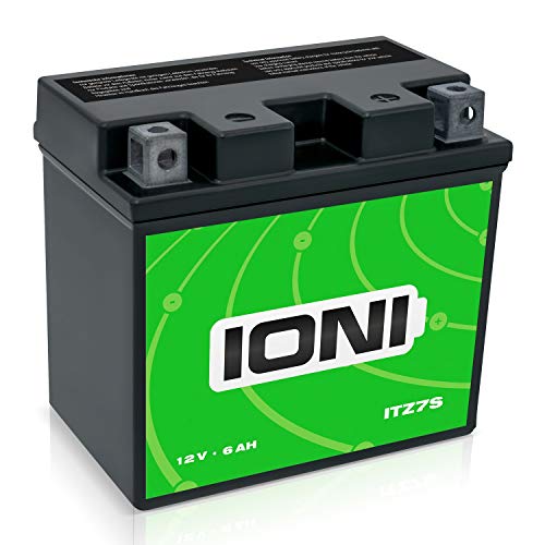 IONI ITZ7S 12V 6Ah AGM batteria compatibile con YTZ7S   YTZ6S   MG7...