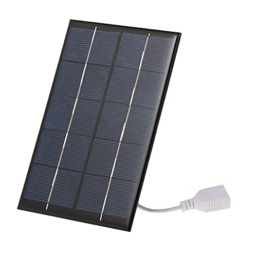 Irishom Caricabatterie ad energia Solare Portatile per cellulari Porta USB in Telefono Cellulare con Pannello Solare per Campeggio, Escursionismo, Viaggio （2W 5V）