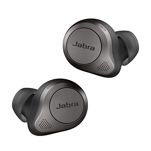 Jabra Elite 85t Auricolari Wireless - Cancellazione attiva del rumore avanzata - Lunga durata della batteria e altoparlanti potenti - Custodia di ricarica wireless - nero titanio