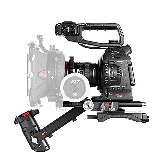 JTZ DP30 Supporto per spalla della base della piastra della fotocamera KIT per cannone da 15mm per Canon EOS C100 C300 C500 Mark II