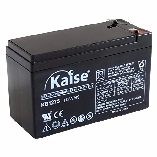 Kaise Technologies Batteria al piombo AGM VRLA 12V- 7Ah Modello KB1270 Security