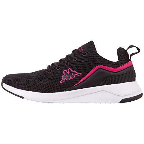 Kappa Darou Unisex Scarpe per jogging su strada Unisex - Adulto, Nero (Black Pink), 41 EU