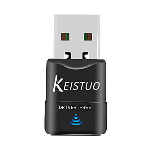 KEISTUO Adattatore WiFi USB per PC: 600Mbps Chiavetta WiFi USB, Plug & Play, Doppia Banda 5,8GHz 2,4GHz Antenna WiFi USB per Windows 11 10 8.1 8 7 Mac OS, Adattatori USB wireless (mini)