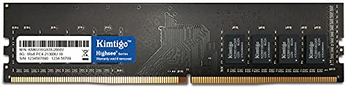 Kimtigo DDR4 16 GB 2666 MHz UDIMM 288 Pin PC Computer Desktop Memoria Unbuffered Non-ECC Modulo Ram Aggiornamento PC4-21300 CL19 1.2V